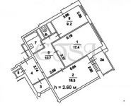 2-комнатная квартира площадью 67 кв.м, Никулинская ул., 6К3 | цена 15 000 000 руб. | www.metrprice.ru