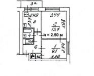 2-комнатная квартира площадью 39.5 кв.м, Никитинская ул., 17К3 | цена 6 400 000 руб. | www.metrprice.ru