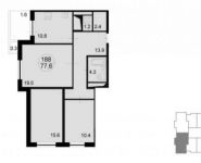 3-комнатная квартира площадью 79.5 кв.м, Радио ул. | цена 7 910 250 руб. | www.metrprice.ru