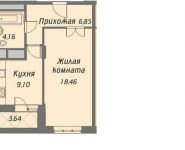 1-комнатная квартира площадью 0 кв.м, Институтская ул., 6 | цена 4 950 000 руб. | www.metrprice.ru