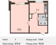 1-комнатная квартира площадью 37 кв.м, Рождественская ул., 29 | цена 4 458 000 руб. | www.metrprice.ru