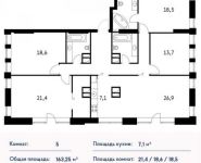 5-комнатная квартира площадью 163 кв.м, Рублевское ш. | цена 35 915 000 руб. | www.metrprice.ru