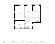 3-комнатная квартира площадью 79 кв.м, Варшавское шоссе, 141к2 | цена 11 502 400 руб. | www.metrprice.ru