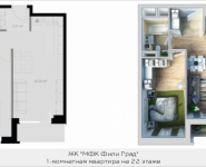 1-комнатная квартира площадью 45.7 кв.м, Береговой проезд, 5 | цена 10 693 800 руб. | www.metrprice.ru