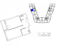 1-комнатная квартира площадью 51 кв.м, улица Шеногина, 1 | цена 15 129 400 руб. | www.metrprice.ru