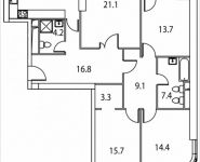 4-комнатная квартира площадью 130 кв.м, Золоторожский Вал, 11, стр. 9, корп.3 | цена 22 275 500 руб. | www.metrprice.ru