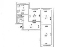 3-комнатная квартира площадью 79 кв.м, Дубравная ул., 46 | цена 11 300 000 руб. | www.metrprice.ru