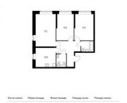3-комнатная квартира площадью 72.2 кв.м, Варшавское шоссе, 141к1 | цена 10 201 860 руб. | www.metrprice.ru