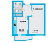 1-комнатная квартира площадью 35.3 кв.м, Рябиновая улица, 10 | цена 2 550 000 руб. | www.metrprice.ru