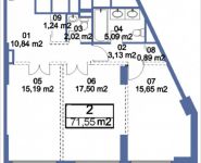 2-комнатная квартира площадью 71.55 кв.м, Кудрявцева, IV | цена 8 254 920 руб. | www.metrprice.ru