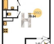 1-комнатная квартира площадью 39.6 кв.м в ЖК «Михайлова, 31», улица Михайлова, 31 | цена 6 732 061 руб. | www.metrprice.ru