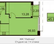 2-комнатная квартира площадью 45 кв.м, Ходынский бул., 2С1 | цена 9 188 253 руб. | www.metrprice.ru