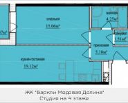 2-комнатная квартира площадью 46.4 кв.м, Талдомская улица, 17к1 | цена 4 616 827 руб. | www.metrprice.ru