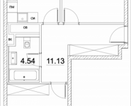 2-комнатная квартира площадью 64.45 кв.м, Лазоревый пр., 3 | цена 14 463 288 руб. | www.metrprice.ru