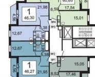 1-комнатная квартира площадью 47 кв.м, Сходненская ул., 23 | цена 3 900 000 руб. | www.metrprice.ru