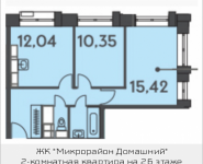 2-комнатная квартира площадью 50.64 кв.м, ул. Донецкая, 30, корп.2 | цена 7 029 795 руб. | www.metrprice.ru