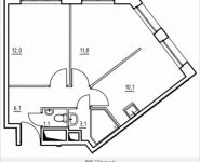 2-комнатная квартира площадью 44.2 кв.м, 1-й Грайвороновский пр, 1 стр 1 | цена 6 143 800 руб. | www.metrprice.ru