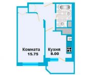 1-комнатная квартира площадью 35.1 кв.м, Рябиновая ул. | цена 2 489 970 руб. | www.metrprice.ru