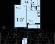 1-комнатная квартира площадью 42 кв.м, Студенческий пр. | цена 2 579 500 руб. | www.metrprice.ru