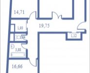 3-комнатная квартира площадью 102.6 кв.м, Кудрявцева, 14 | цена 10 926 900 руб. | www.metrprice.ru