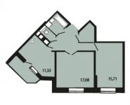 2-комнатная квартира площадью 63.3 кв.м, Путилковское шоссе, 1 | цена 5 351 385 руб. | www.metrprice.ru