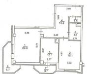 2-комнатная квартира площадью 78 кв.м, Пацаева пр-т, 7к8 | цена 8 900 000 руб. | www.metrprice.ru
