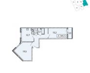 2-комнатная квартира площадью 64.5 кв.м,  | цена 5 068 100 руб. | www.metrprice.ru
