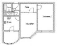 2-комнатная квартира площадью 61.7 кв.м, Молодежная ул., 70 | цена 6 800 000 руб. | www.metrprice.ru