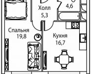 1-комнатная квартира площадью 47 кв.м, Золоторожский Вал, 11, стр. 9, корп.5 | цена 8 923 900 руб. | www.metrprice.ru