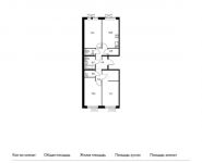 3-комнатная квартира площадью 76.5 кв.м,  | цена 7 015 050 руб. | www.metrprice.ru