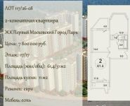 2-комнатная квартира площадью 61.4 кв.м, Бианки ул., 3 | цена 8 900 000 руб. | www.metrprice.ru