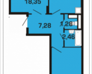 2-комнатная квартира площадью 58.19 кв.м, улица Юности, 2А | цена 4 829 770 руб. | www.metrprice.ru