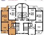 2-комнатная квартира площадью 64 кв.м,  | цена 3 899 200 руб. | www.metrprice.ru