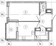 1-комнатная квартира площадью 34.5 кв.м,  | цена 3 624 597 руб. | www.metrprice.ru