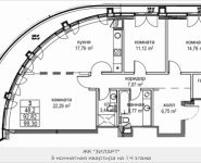 3-комнатная квартира площадью 99.3 кв.м в ЖК "Зиларт", Автозаводская, 23, корп.1 | цена 24 907 021 руб. | www.metrprice.ru