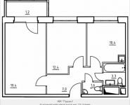 2-комнатная квартира площадью 55.3 кв.м, 1-й Грайвороновский пр, 1 стр 1 | цена 6 746 600 руб. | www.metrprice.ru