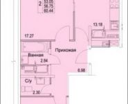 2-комнатная квартира площадью 60 кв.м, Муравская 2-я ул. | цена 5 872 052 руб. | www.metrprice.ru