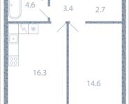 1-комнатная квартира площадью 41.6 кв.м, Новоалексеевская, 16с7 | цена 10 342 510 руб. | www.metrprice.ru