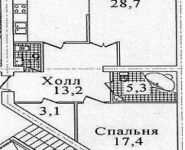 2-комнатная квартира площадью 92.7 кв.м, Садовая улица, д.4 | цена 4 800 000 руб. | www.metrprice.ru