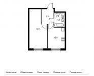 1-комнатная квартира площадью 38.2 кв.м,  | цена 7 617 080 руб. | www.metrprice.ru
