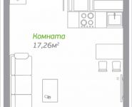 1-комнатная квартира площадью 26.82 кв.м, Володарское шоссе, 3 | цена 2 156 328 руб. | www.metrprice.ru