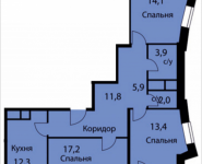 3-комнатная квартира площадью 80.6 кв.м, Акуловская, 2Д | цена 5 440 500 руб. | www.metrprice.ru