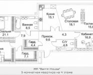 3-комнатная квартира площадью 157 кв.м, Малая Пироговская, 8 | цена 95 846 710 руб. | www.metrprice.ru