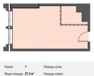 1-комнатная квартира площадью 27.3 кв.м, Новодмитровская ул., 5А | цена 6 087 900 руб. | www.metrprice.ru