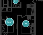 2-комнатная квартира площадью 37.64 кв.м, Железнодорожный пер, 7к3 | цена 3 777 174 руб. | www.metrprice.ru