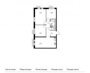3-комнатная квартира площадью 79.1 кв.м, Московский п, Киевское шоссе 23-й км, 5к1 | цена 8 882 930 руб. | www.metrprice.ru