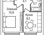 1-комнатная квартира площадью 34 кв.м, 3-й Силикатный проезд, вл. 4, корп. 2 | цена 7 631 300 руб. | www.metrprice.ru