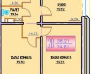 2-комнатная квартира площадью 74 кв.м, Угрешская ул., 32 | цена 5 600 000 руб. | www.metrprice.ru