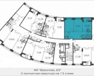 2-комнатная квартира площадью 70.7 кв.м, проезд Шокальского, 31к1 | цена 15 361 484 руб. | www.metrprice.ru