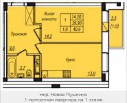 1-комнатная квартира площадью 40 кв.м, Просвещения ул. | цена 2 315 840 руб. | www.metrprice.ru